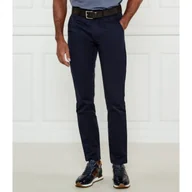 Spodnie męskie - Calvin Klein Satynowe spodnie chino Slim Fit stretch - miniaturka - grafika 1