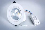 Oprawy, klosze i abażury - Oprawa LED Greenie downlight zmienny kąt biała 12W biała naturalna - miniaturka - grafika 1