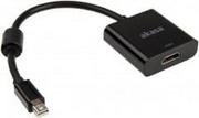 Kable - Adapter AV Akasa DisplayPort Mini - HDMI czarny (AK-CBDP09-20BK) - miniaturka - grafika 1