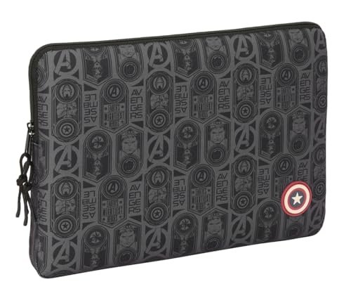 Safta AVENGERS VENDETTA - Etui na laptopa 15,6 cala, plecak, idealny dla dzieci w różnym wieku, wygodny i wszechstronny, jakość i wytrzymałość, 39,5 x 3,5 x 27,5 cm, Czarny (Black), M, Casual