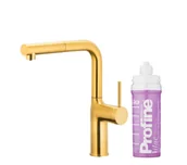 Baterie kuchenne - KFA Armatura Duero Pure Move 6623-425-31 Złoty mat Stal szlachetna - miniaturka - grafika 1