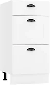 Szafki kuchenne - Szafka kuchenna stojąca 40 ADELE D40 S/3 biała STOLKAR - miniaturka - grafika 1