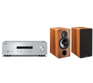 Zestawy stereo - Yamaha R-S202D Srebrny, Indiana Line Nota Tesi 261 L Orzech - miniaturka - grafika 1