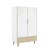 Szafy i szafki dla dzieci - Szafa dwudrzwiowa z szufladą Loopi - miniaturka - grafika 1