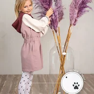 Rajstopy dziecięce - Dziewczęce rajstopy z mikrofibry Knittex z łapkami 40 DEN Ginny Białe - miniaturka - grafika 1