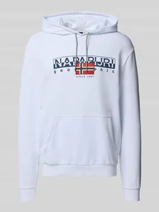 Bluza z kapturem i nadrukiem z logo model ‘AYLMER’ - Bluzy męskie - miniaturka - grafika 1