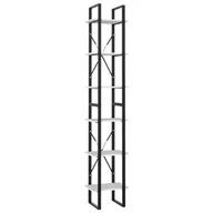 Regały - vidaXL 6-poziomowy regał, biały, 40x30x210 cm, płyta wiórowa - miniaturka - grafika 1