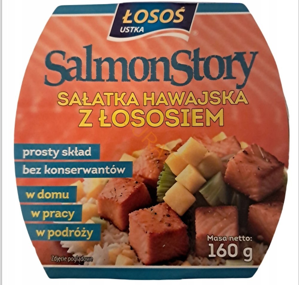 SAŁATKA Hawajska z Łososiem Łosoś Ustka 0,16 kg