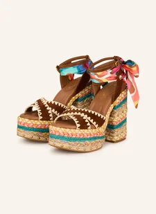 Kurt Geiger Sandały Na Platformie Z Ćwiekami braun - Sandały damskie - miniaturka - grafika 1