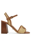 Sandały damskie - Guess Sandały FLJGNK FAB03 Beżowy - miniaturka - grafika 1