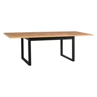 Stoły - Stół drewniany loftowy IKON 3L laminat 90x160/240 - miniaturka - grafika 1