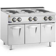 Akcesoria gastronomiczne - Kuchnia elektryczna wolnostojąca z szafką 6 pól grzewczych 15.6 kW 400 V - miniaturka - grafika 1