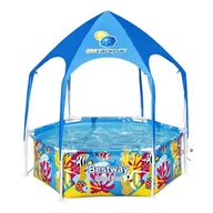 Baseny ogrodowe - Bestway Basen Ogrodowy Stelażowy Z Daszkiem 183 cm x 51 cm 5618T LT-10633-0 - miniaturka - grafika 1
