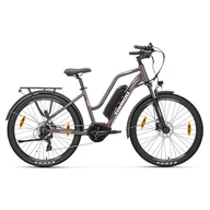 Rowery elektryczne - Rower elektryczny z silnikiem napędu środkowego Touroll MA2 250W, bateria 36V 13Ah, opony 27,5 × 2,1 cali, 100km - Brązowy - miniaturka - grafika 1