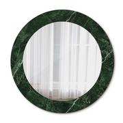 Lustra - Nowoczesne Okrągłe Lustro Zielony marmur 60cm - miniaturka - grafika 1