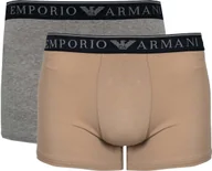Majtki męskie - Emporio Armani bokserki "2 Pack" - 1117693-F720 - Szary- Rozmiar: XL(EU) - miniaturka - grafika 1