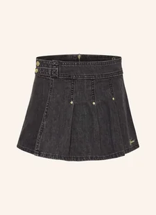 Guess Szorty Jeansowe W Stylu Kopertowym schwarz - Spodenki damskie - miniaturka - grafika 1