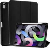 Etui do tabletów - CZARNE ETUI IPAD 2020 10.9 CALA Z KLAPKĄ MIEJSCE NA RYSIK - miniaturka - grafika 1