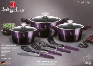 Lumarko Zestaw Garnków 10 Elem. Berlinger Haus Bh-7141 Purple! - Zestawy garnków i patelni - miniaturka - grafika 6