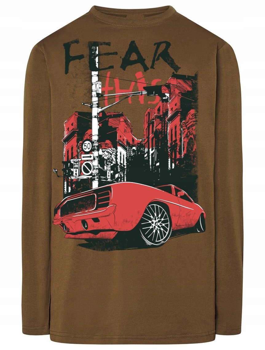 Longsleeve nadruk Muscle Car Rozm.XS