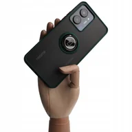 Etui i futerały do telefonów - Bizon Etui Case Hybrid Ring do Realme C33/C30/Narzo 50i Prime ciemnozielone - miniaturka - grafika 1