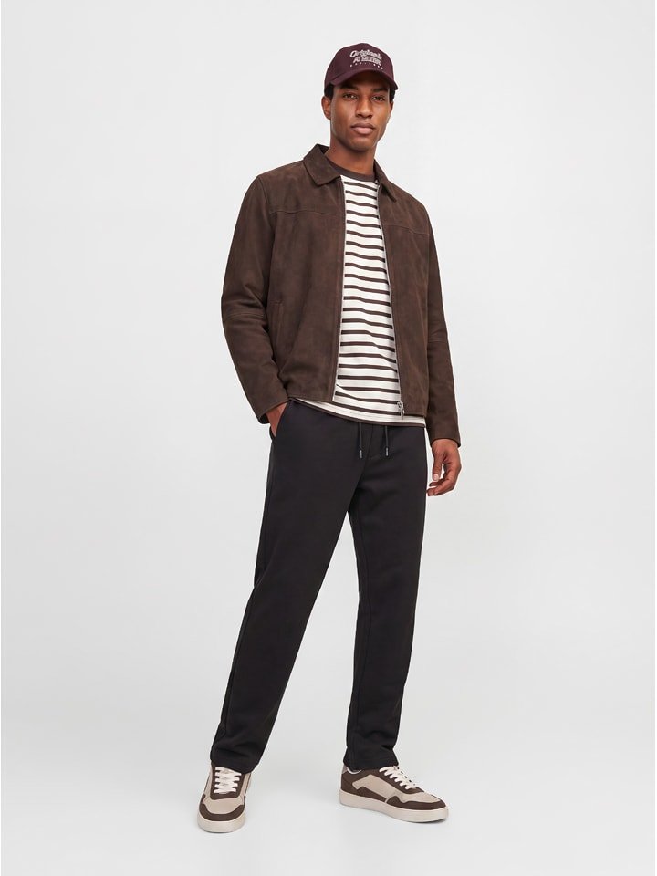 Jack & Jones Spodnie dresowe w kolorze czarnym