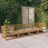 Ławki ogrodowe - vidaXL 4-osobowa sofa ogrodowa, miodowy brąz, lite drewno sosnowe - miniaturka - grafika 1