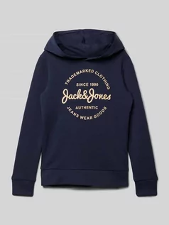 Swetry dla dziewczynek - Bluza z kapturem i nadrukiem z logo model ‘FOREST’ - grafika 1