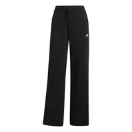 Spodnie rowerowe - adidas Kobiety ESSENTIALS SMALL LOGO FEEL COZY OPEN HEM PANTS, black/white, L - miniaturka - grafika 1