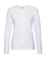 Bluzy damskie - Damska Lekka Bluza Raglanowa Fruit Of The Loom Lady-Fit White Xs - miniaturka - grafika 1