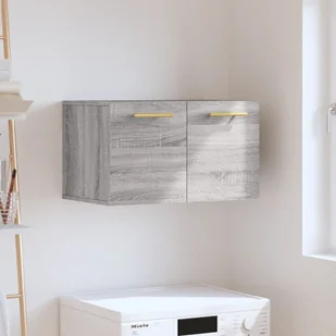 Vidaxl Szafka Wisząca, Szary Dąb Sonoma, 60X36,5X35 cm - Szafki na klucze - miniaturka - grafika 1