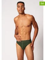Majtki męskie - Skiny Slipy (2 pary) w kolorze ciemnozielonym - miniaturka - grafika 1