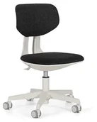 Fotele i pufy dla dzieci - Krzesło dziecięce do biurka WING - SZARY STELAŻ regulowane TKANINA VICO-026 - miniaturka - grafika 1