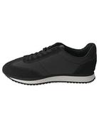 Trampki męskie - Calvin Klein Jeans Męskie trampki retro Runner Wingtip Mix Sneaker, czarne, 6,5 UK, Czarny, 39 EU - miniaturka - grafika 1