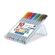 Przybory szkolne - Staedtler Cienkopis Triplus 0,3 mm 10 kolorów - miniaturka - grafika 1