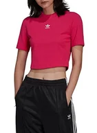 Koszulki i topy damskie - adidas T-shirt damski, Real magenta, 40 - miniaturka - grafika 1
