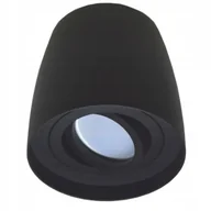 Oprawy, klosze i abażury - Lampa Sufitowa Tuba Czarna na żarówkę 1x GU10 Led Regulowana Ruchoma - miniaturka - grafika 1