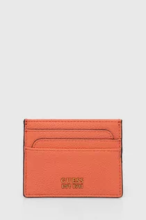 Portfele - Guess etui na karty COSETTE kolor pomarańczowy SWVA92 22350 - grafika 1