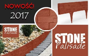 PALISADA obrzeże ogrodowe terakota 79 cm STONEPALISADE - Podesty i deski tarasowe - miniaturka - grafika 1