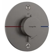 Baterie podtynkowe - HANSGROHE 15554340 ShowerSelect Comfort S Bateria termostatyczna, podtynkowa do 2 odbiorników Czarny Chrom Szczotkowany - miniaturka - grafika 1
