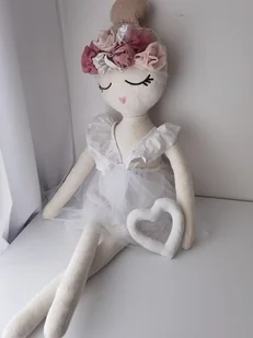 Lalka szmaciana personalizowana XXL 90 cm + zestaw opasek - Lalki dla dziewczynek - miniaturka - grafika 1