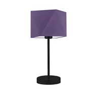 Lampy stojące - Lampka nocna LYSNE Wuhu, 60 W, E27, fioletowa/czarna, 43x23 cm - miniaturka - grafika 1