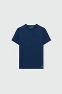 Koszulki męskie - t-shirt uomo roy roger's supima rru208cg06 c0048 blue navy - miniaturka - grafika 1