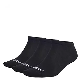 adidas, T Lin Low 3P, skarpety, czarno-białe, L, uniseks dla dorosłych - Skarpetki damskie - miniaturka - grafika 1
