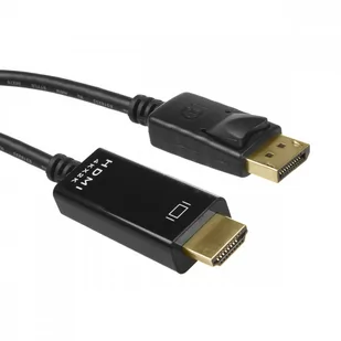 Maclean Kabel DisplayPort HDMI 1.8m czarny MCTV-714 MCTV-714 - Kable - miniaturka - grafika 2