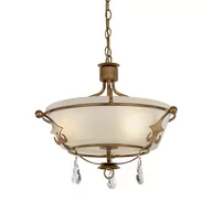 Lampy sufitowe - Elstead Lighting LAMPA wisząca WINDSOR/SF klasyczna OPRAWA zwis z kryształkami crystal patyna pozłacana - miniaturka - grafika 1