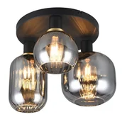 Lampy sufitowe - Nasufitowy plafon DIVA 619800332 Trio balls przydymiony czarny - miniaturka - grafika 1