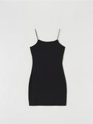 Sukienki - Sinsay - Sukienka mini na ramiączkach - czarny - miniaturka - grafika 1