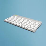 Klawiatury - R-Go Tools Compact Break R-Go klawiatura, QWERTZ (DE), bluetooth, biała - miniaturka - grafika 1