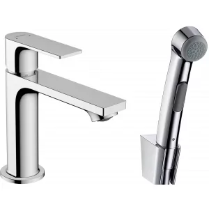 HANSGROHE 72216000 Rebris E Jednouchwytowa bateria umywalkowa 110 z głłwkł Bidette i włłem 160 cm bez kompletu odpływowego Chrom - Baterie umywalkowe - miniaturka - grafika 1